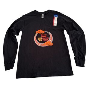 Hocus Pocus I Need Coffee Graphic T-Shirt Men Size Small Black 100% Heavy Cotton